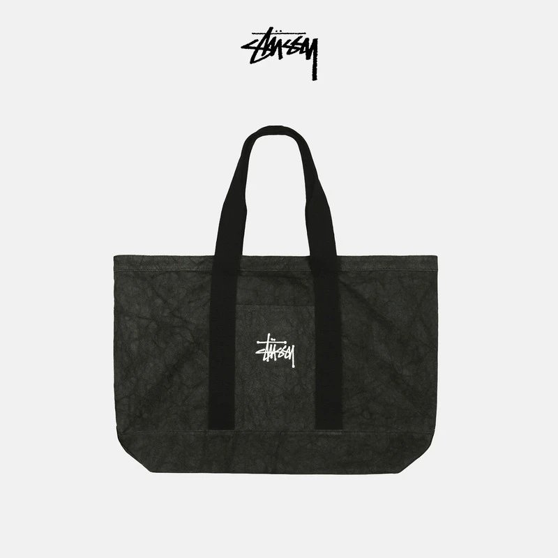 Stussy Canvas Tote Bag with Embroidery photo 2