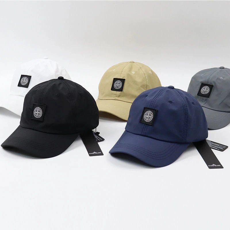 Stone Island Classic Cap Khaki Navy Gray White Black Casual Baseball Hat