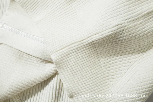 Stone Island Knitwear Full-Zip Ribbed Mock-Neck Sweater product detail image 15