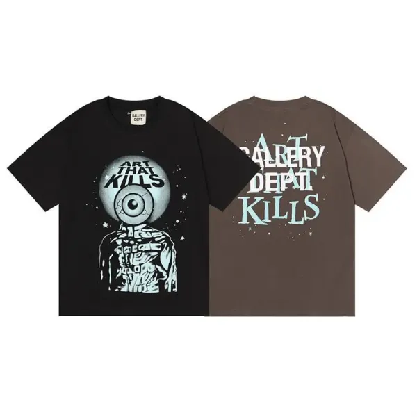 Gallery Dept. Logo Print Black T-Shirt - 22