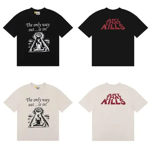 Gallery Dept. Logo Print Black T-Shirt - 29