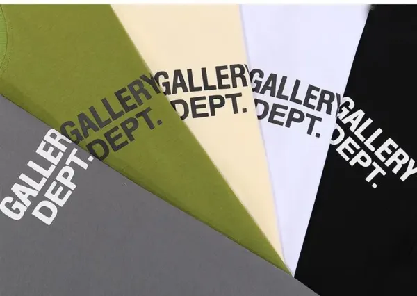 Gallery Dept. Logo Print Black T-Shirt - 36