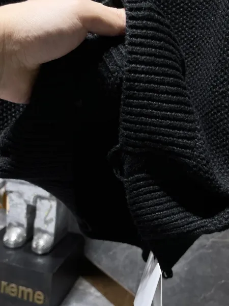 Chrome Hearts x Unknown Knit Sweater White with Silver Hardware Embellishment - 14