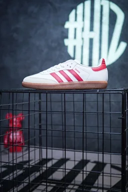 thumbnail for N298230【TG版 AD Originals Samba OG 休闲板鞋 白红】全新德训板鞋 采用牛剖革鞋面材质 正确鞋垫 外置RB耐磨橡胶大底 十分百搭 尺码：36-45