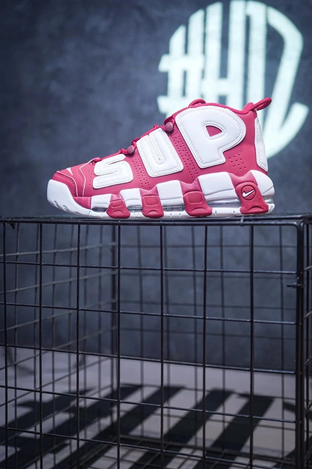 🔑 N450370 [Original company level SUP x NK Air More Uptempo collaboration] Heavy weight collaboration item uses correct cowhide suede leather upper material, correct mold midsole, visible large window Air Max air cushion, external anti slip and wear-resistant integration
