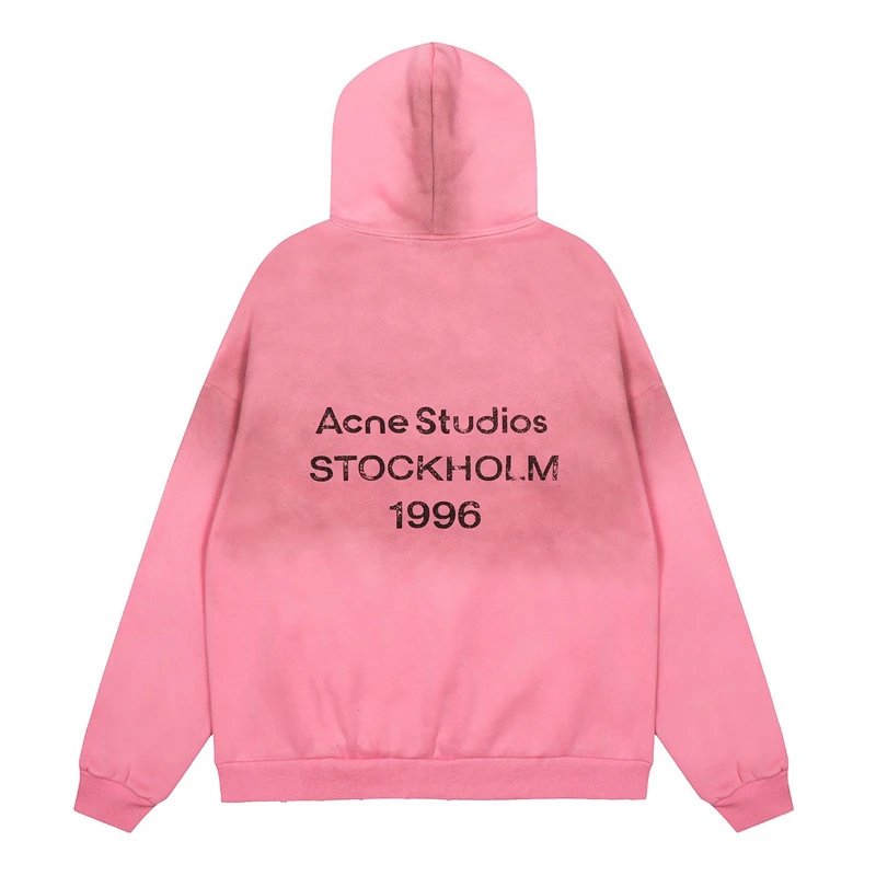 Washed Letter Print Hooded Sweatshirt photo 5