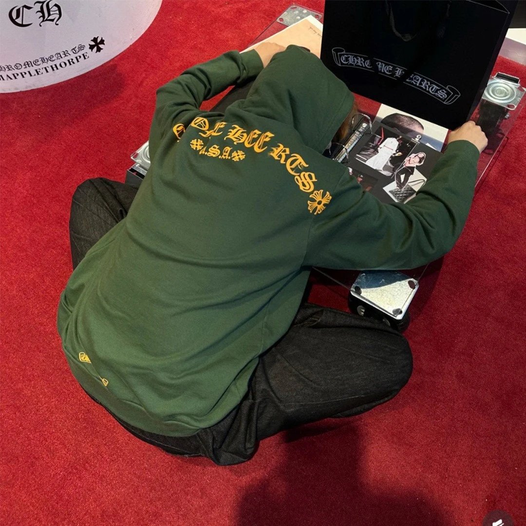 Dark Green Hooded Sweatshirt photo 5