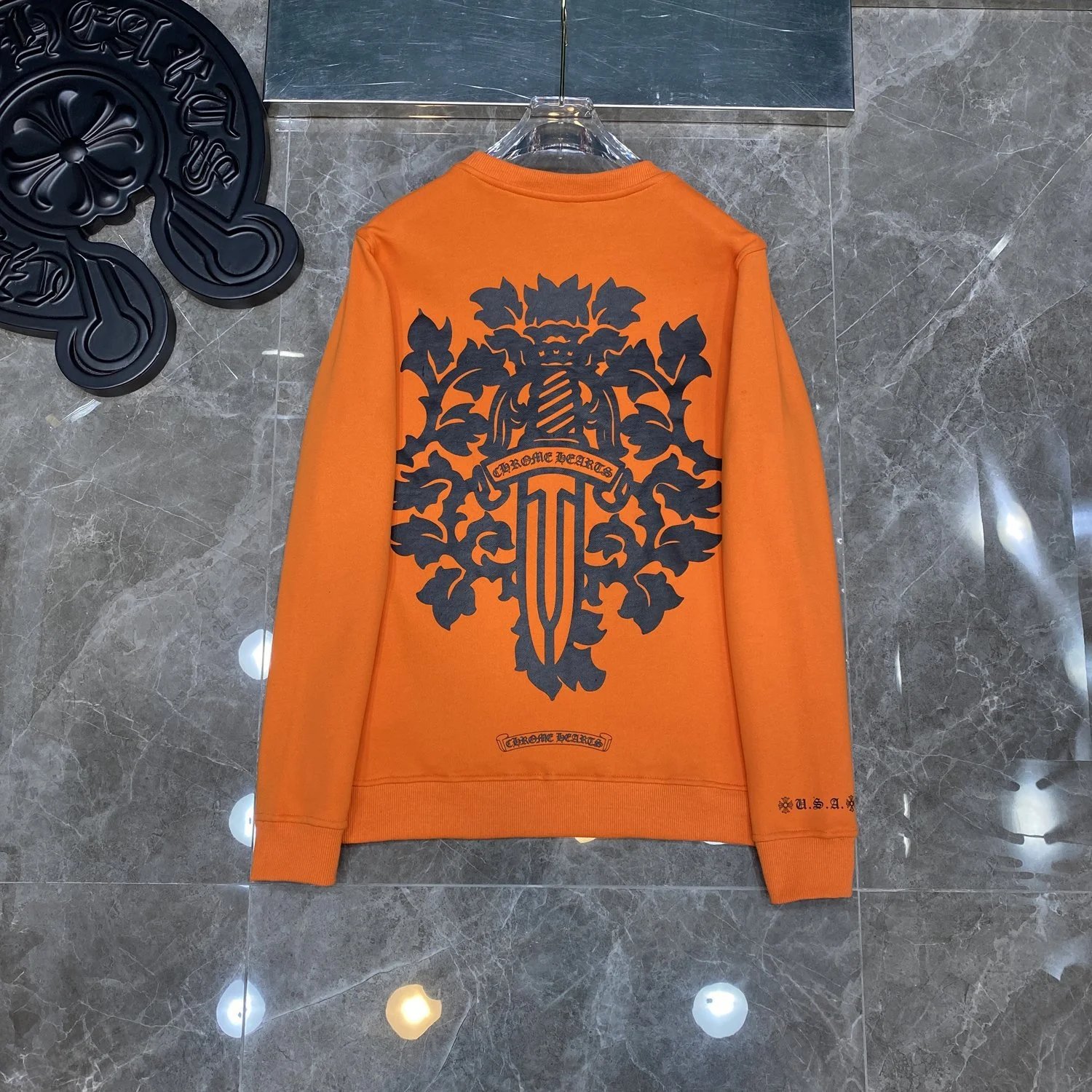 Long-Sleeved Round Neck Pure Cotton T-Shirt photo 7