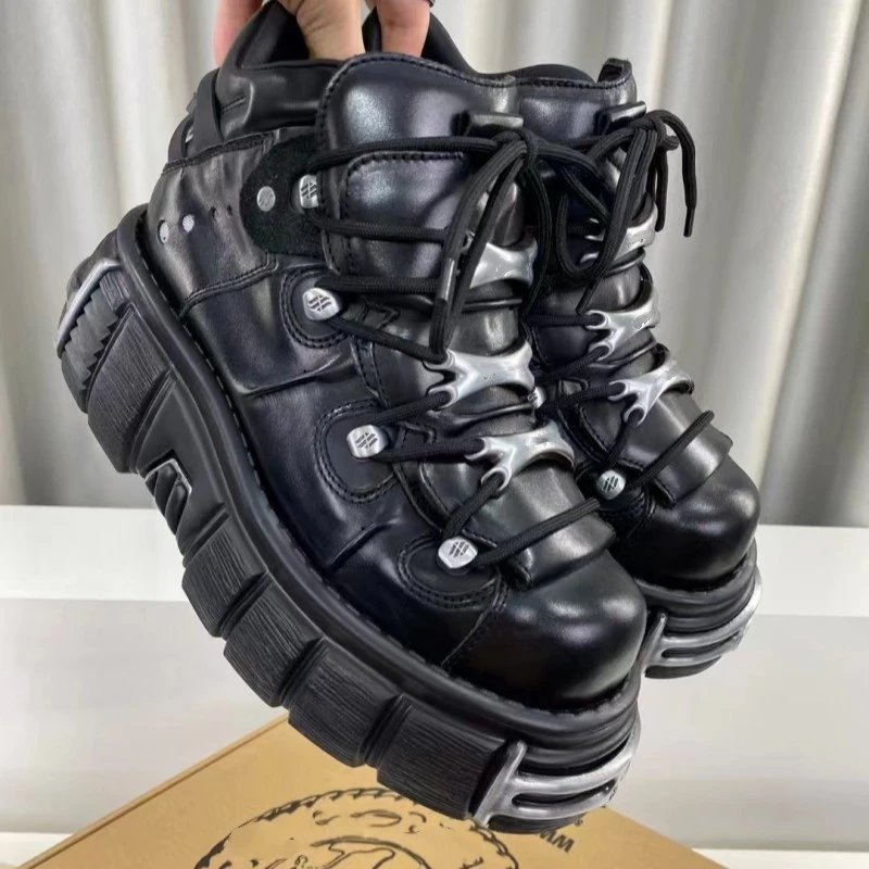 Unisex High-Top Platform Sneakers photo 4