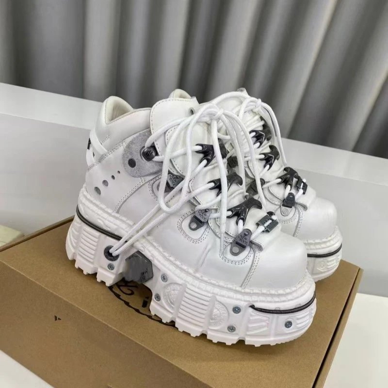 Unisex High-Top Platform Sneakers photo 8