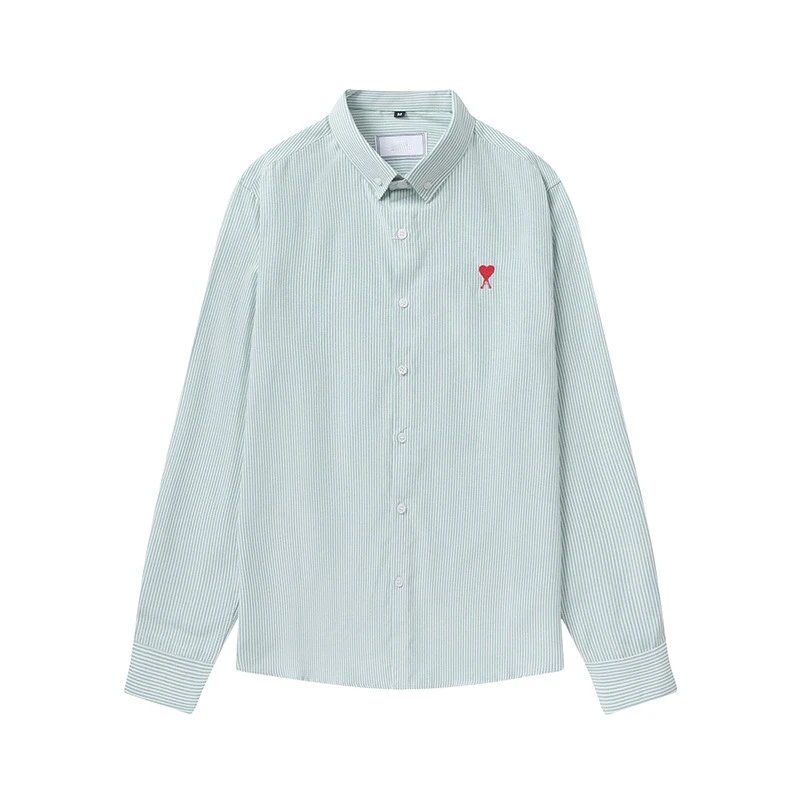 Heart Embroidered Checkered Long-Sleeved Shirt photo 5