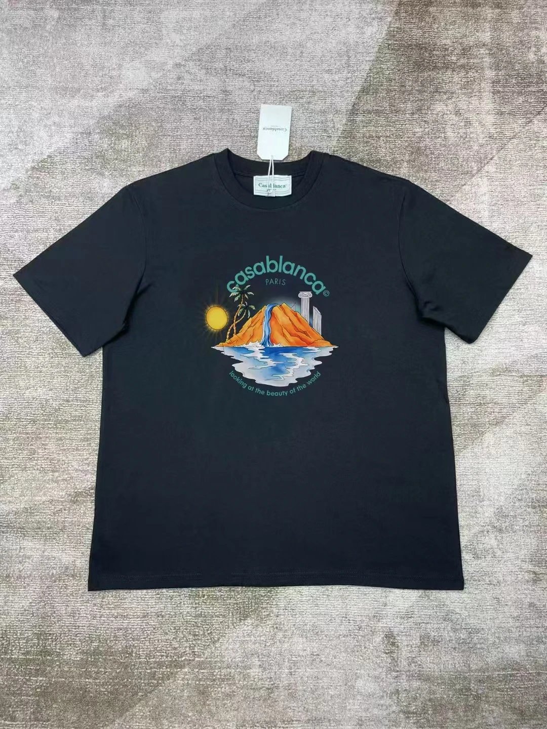 Casablanca Looking at the Beauty of the World Pink T-Shirt - 12