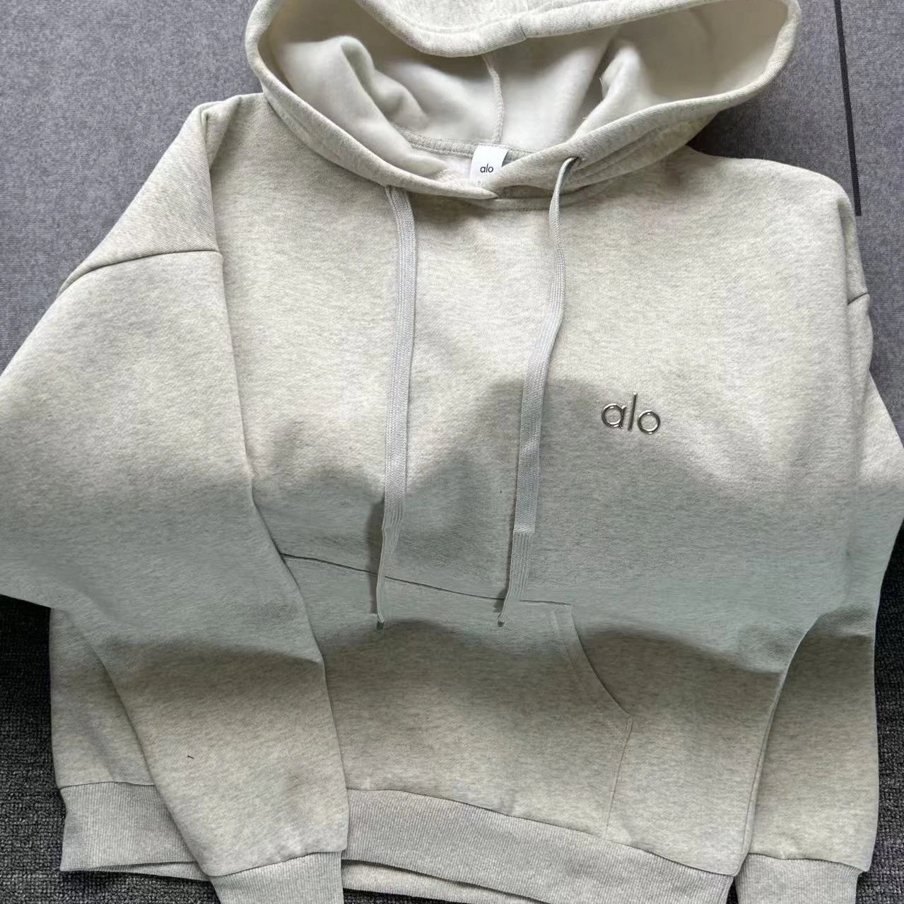 Hooded Fleece-Lined Pocket Pullover