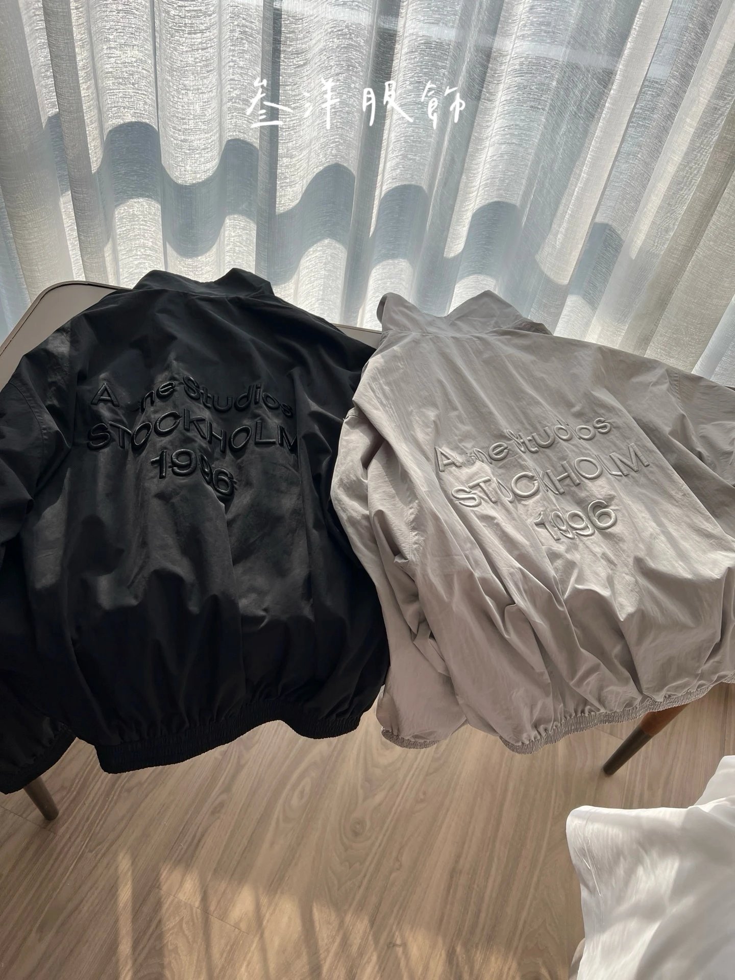 Back Letter Embroidered Zip-Up Jacket photo 4