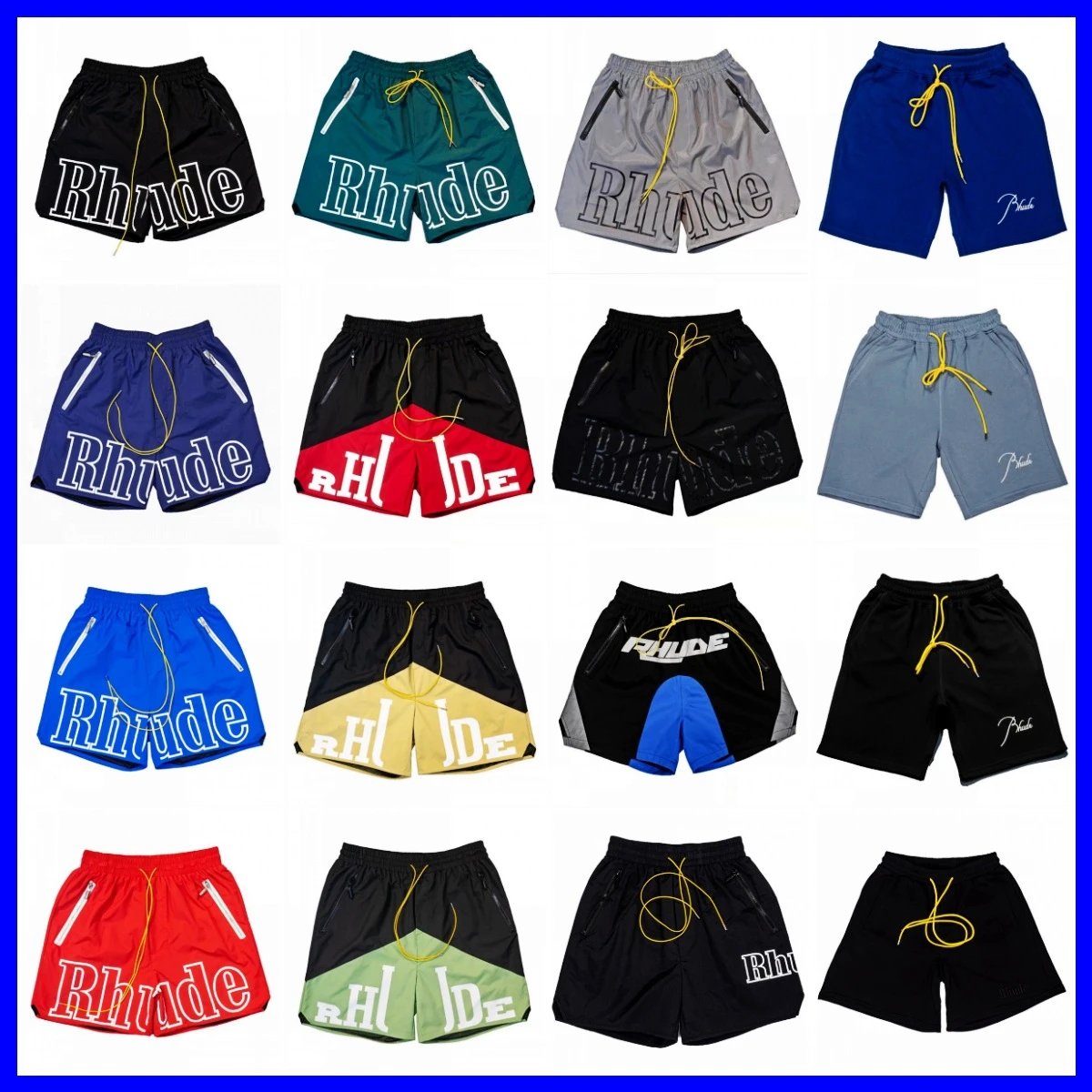 Letter Reflective Hip Hop Basketball Pants
