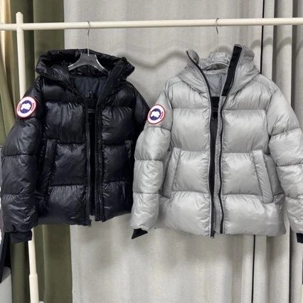 Goose Label Cotton Puff Coat