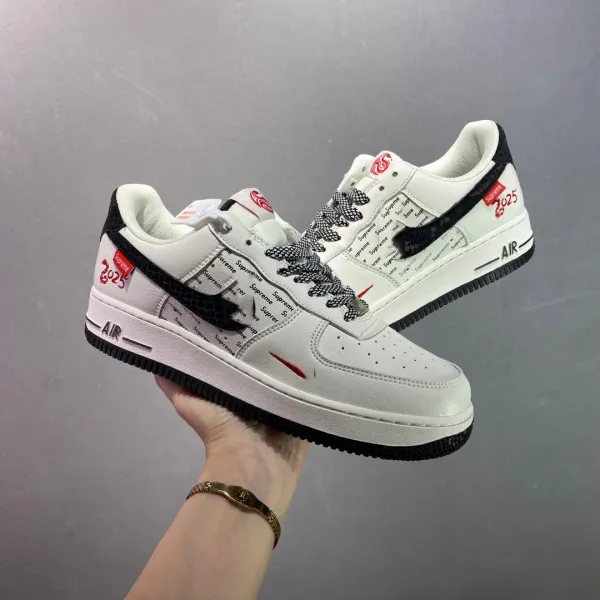 Nike Air Force 1 Low Purple Skeleton Print Sneakers - 21
