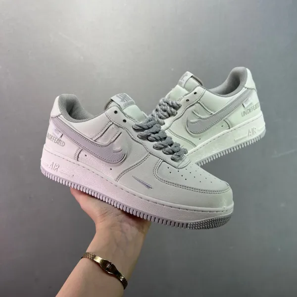 Nike Air Force 1 Low Purple Skeleton Print Sneakers - 28