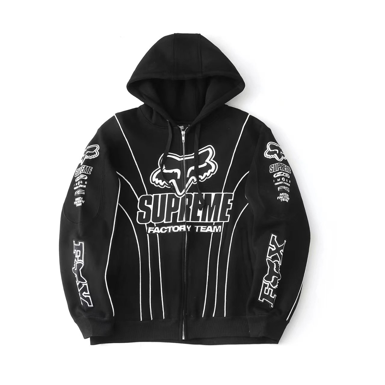 Embroidered hoodie sweatshirt