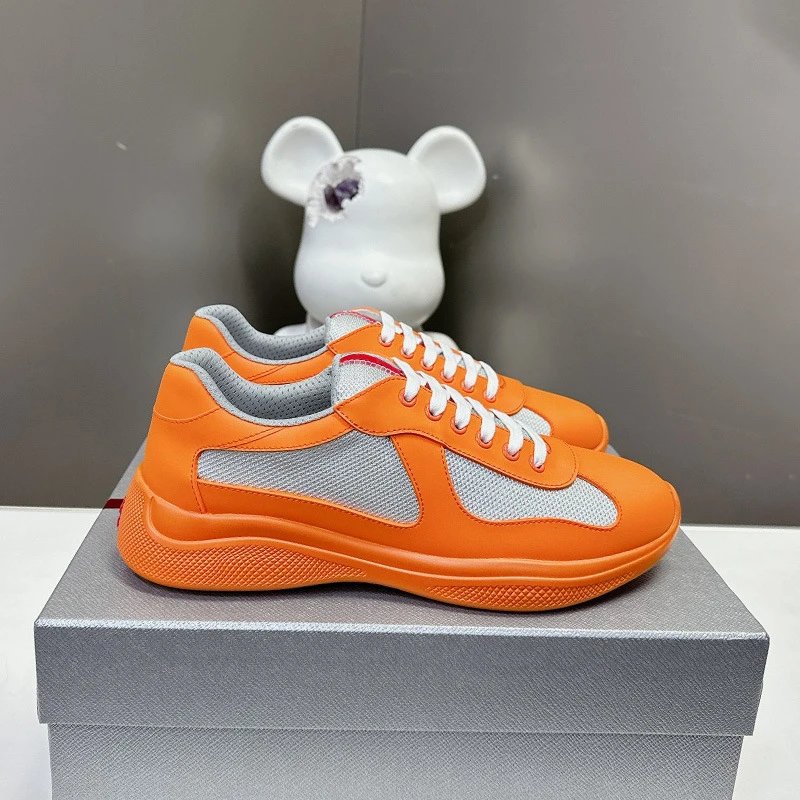 Colorful Sole Leather Casual Sports Shoes photo 8