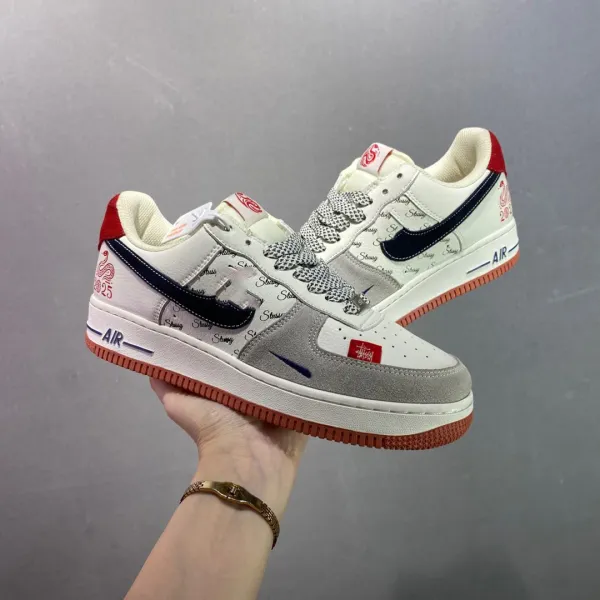 Nike Air Force 1 Low Purple Skeleton Print Sneakers - 19