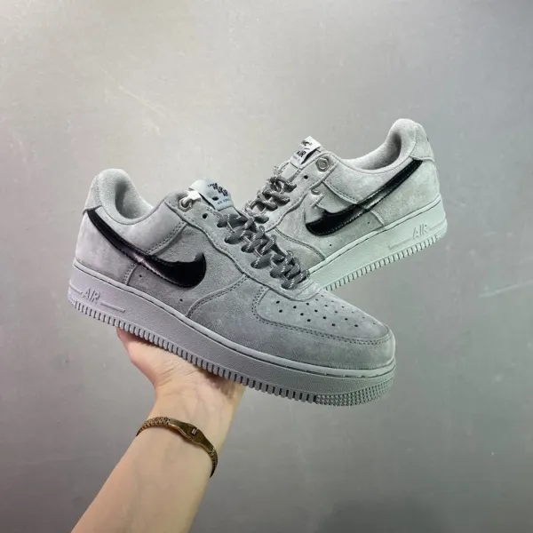 Nike Air Force 1 Low Purple Skeleton Print Sneakers - 11
