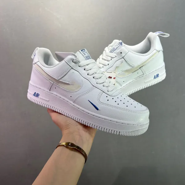 Nike Air Force 1 Low Purple Skeleton Print Sneakers - 18