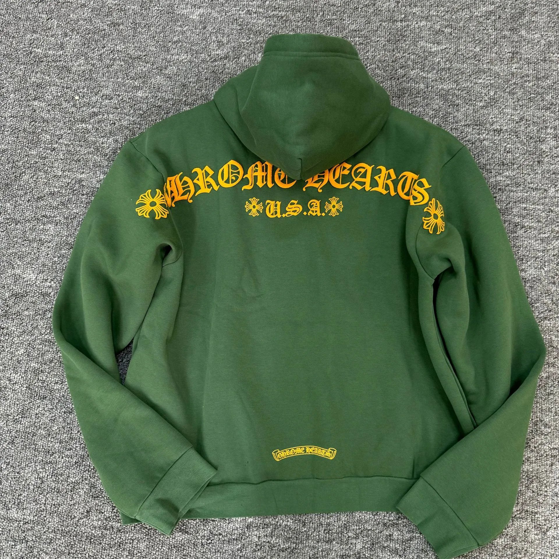 Dark Green Hooded Sweatshirt photo 2