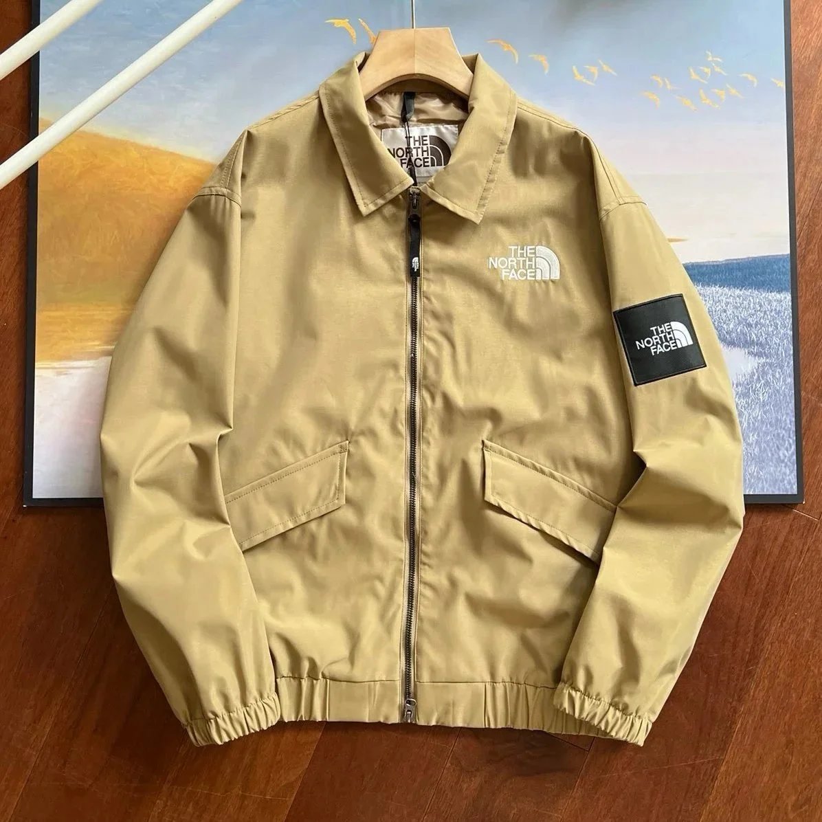 The North Face Down Jackets Hooded quilted puffer — coat Khaki