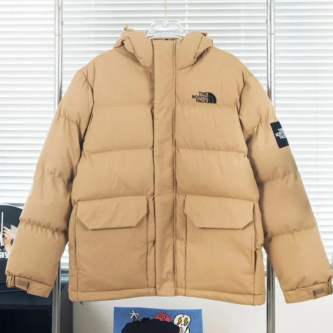 The North Face Down Jackets Hooded quilted puffer — 1 Khaki