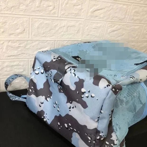 Off-White Mesh Camo Mini Backpack Blue - 11