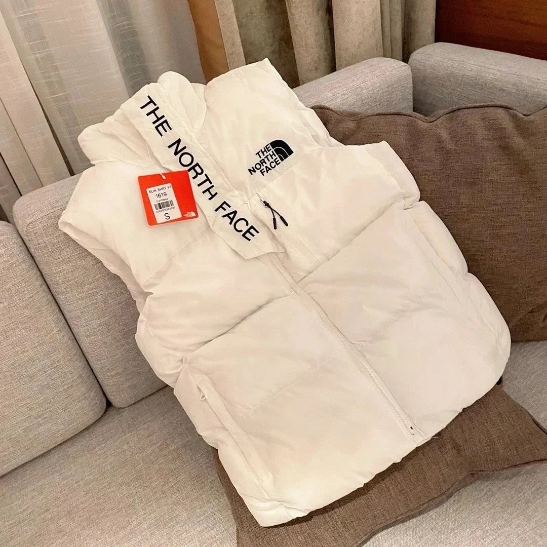 The North Face Down Jackets Hooded quilted puffer — Vest White
