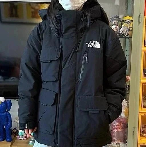 The North Face Down Jackets Hooded quilted puffer — 3 black