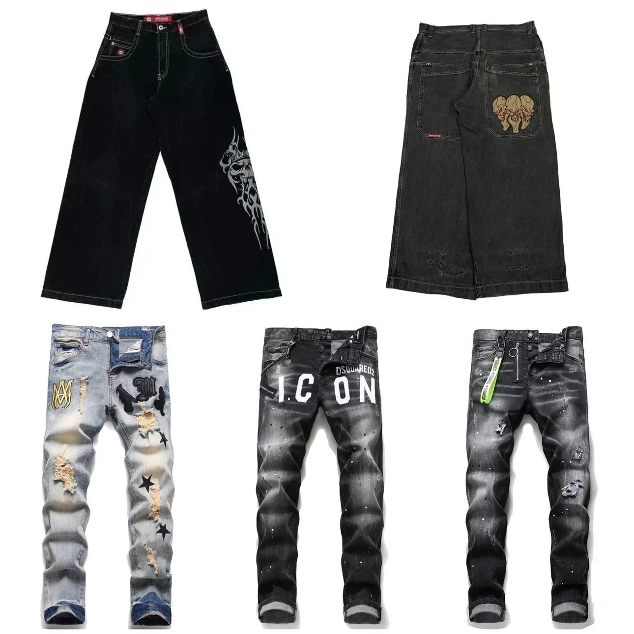 Autumn/Winter Men's Jeans Collection (Non quality issues do not support returns or exchanges)
