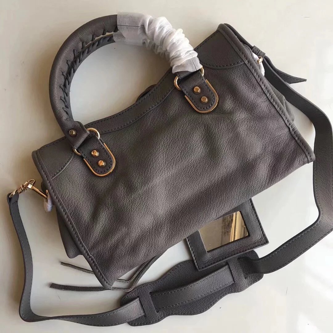 BALENCIAGA巴黎世家机车包原单山羊皮复古流苏手提女包时尚真皮单肩斜挎包铆钉包 4