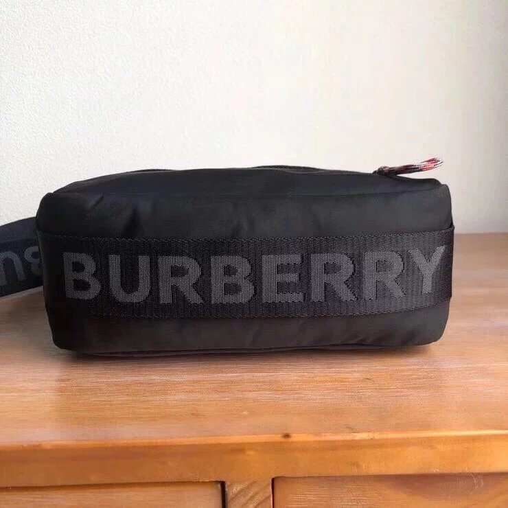 BURBERRY博柏利男包 轻便斜挎包 B家春夏新款Bur小号相机包 B帆布单肩包徽标装饰斜背包手机包 80115961男士小方包 5