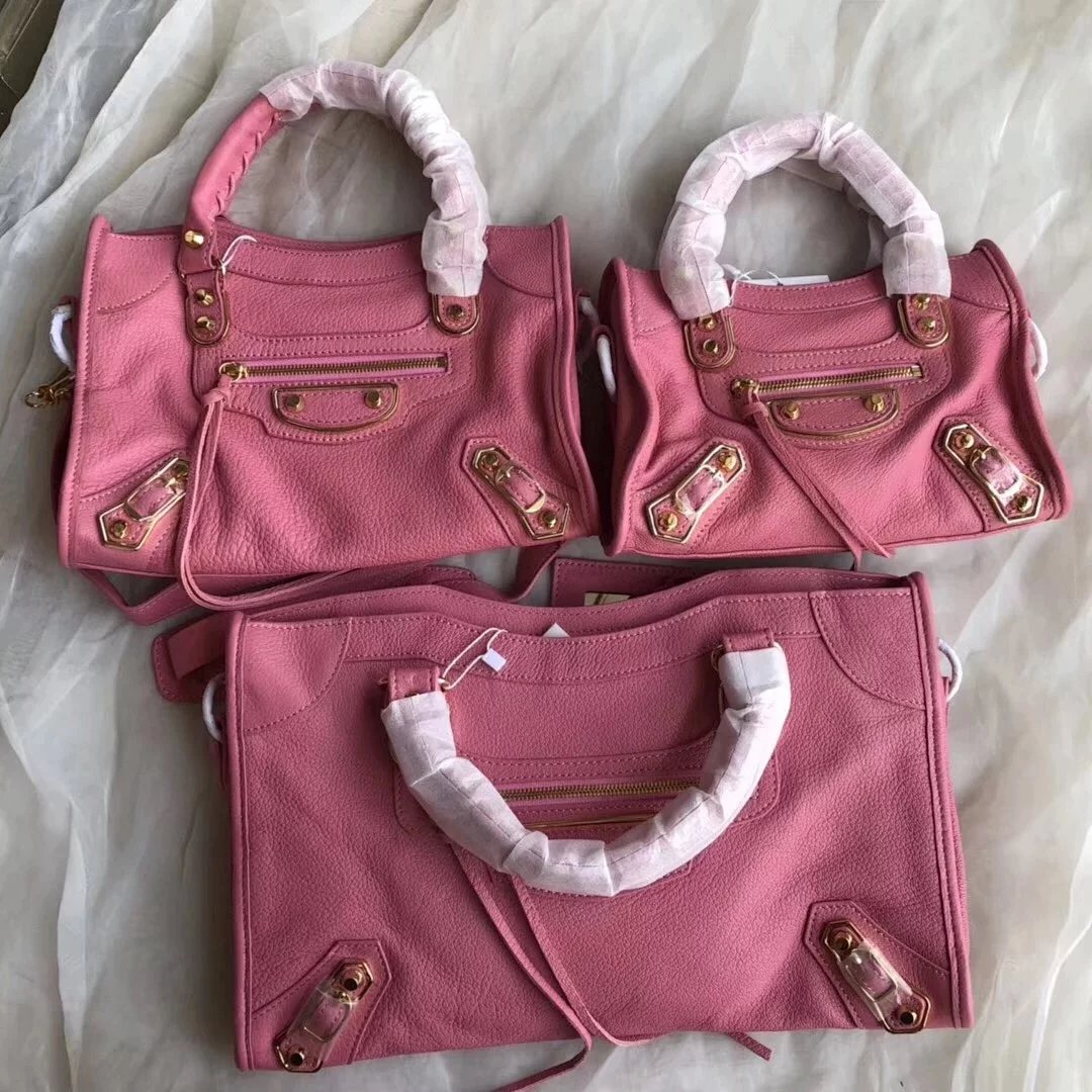 BALENCIAGA巴黎世家机车包原单山羊皮复古流苏手提女包时尚真皮单肩斜挎包铆钉包 11