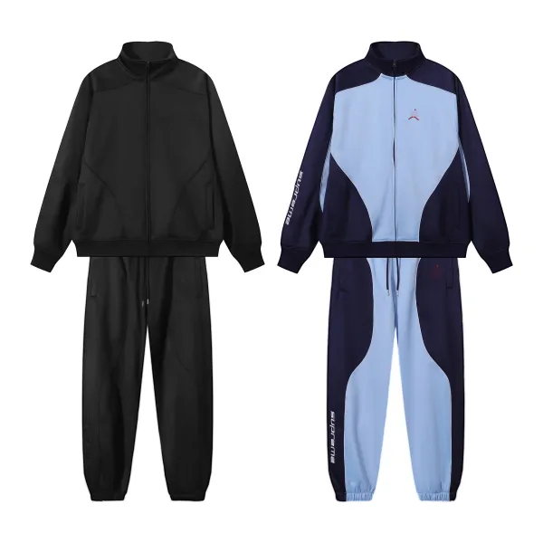 Air Jordan Track Jacket Navy and Light Blue Zip-Up Jacket - 20