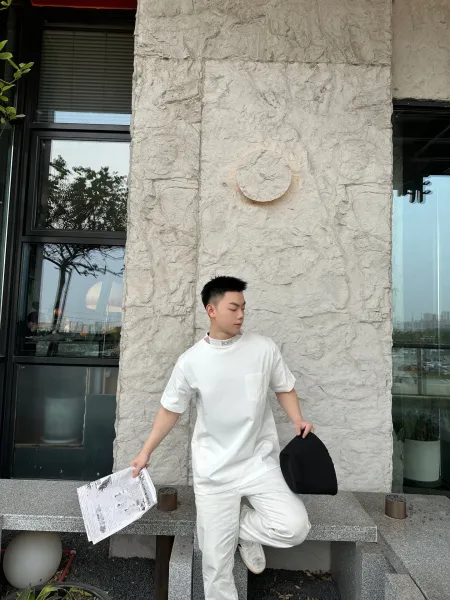 Dior Oblique Collar Pocket T-Shirt White - 4