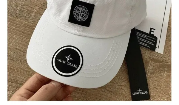 Stone Island Compass Logo Cap Black Baseball Cap - 9