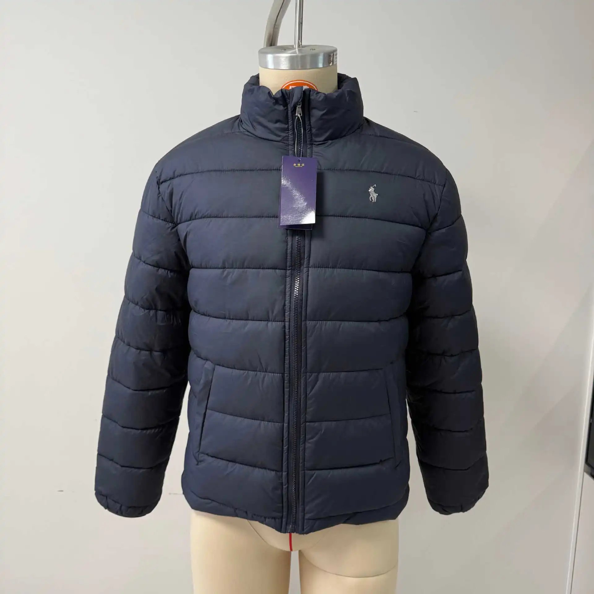 Stand Collar Full Zip Lightweight Cotton Jacket photo 4