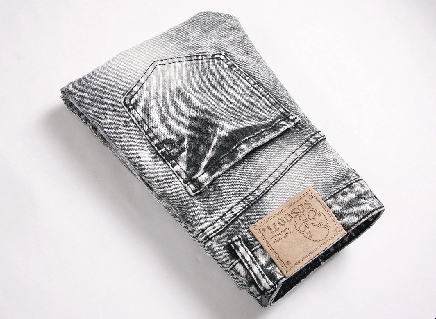 Philipp Plein Skull Embroidered Distressed Denim Jeans - 71