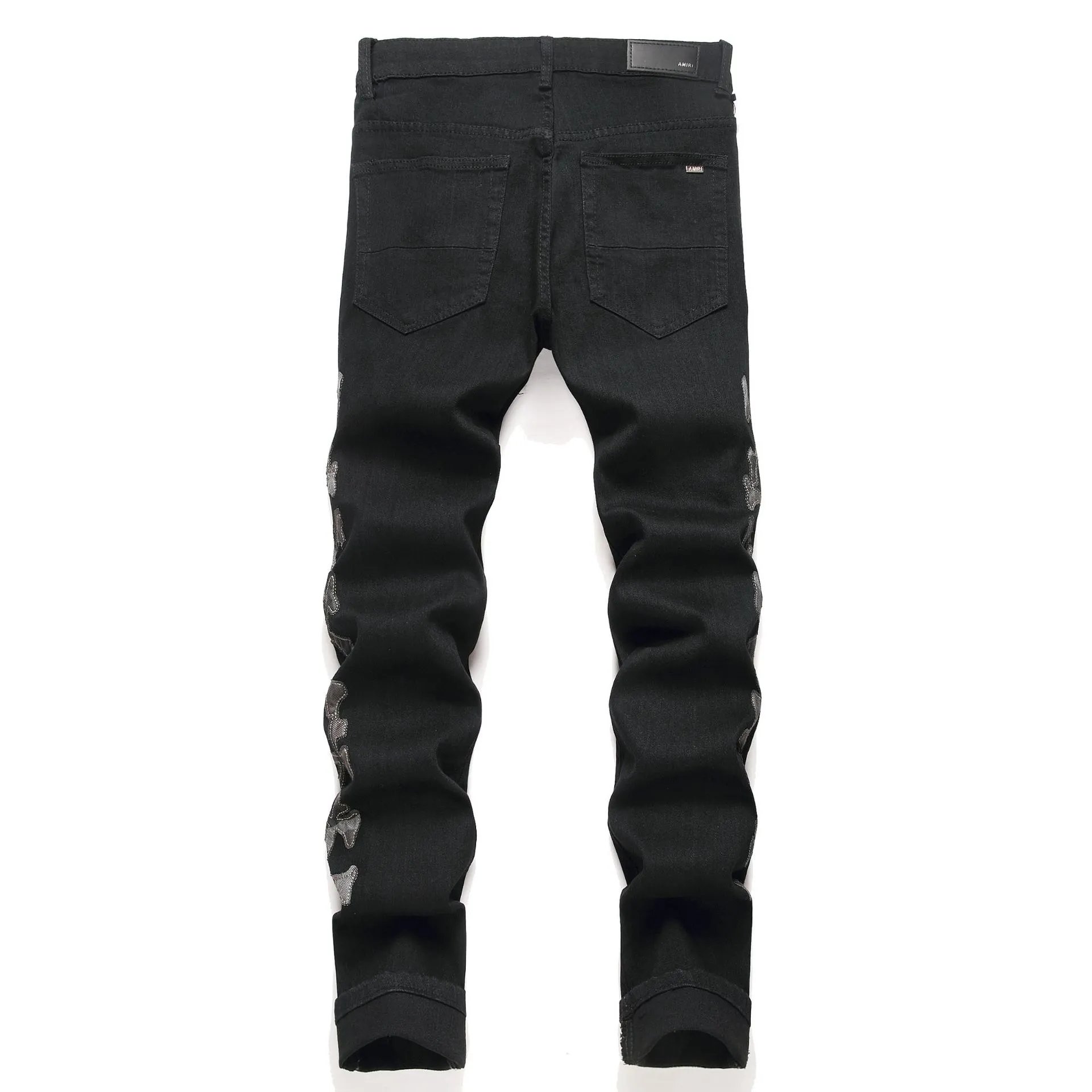 Philipp Plein Skull Embroidered Distressed Denim Jeans - 90