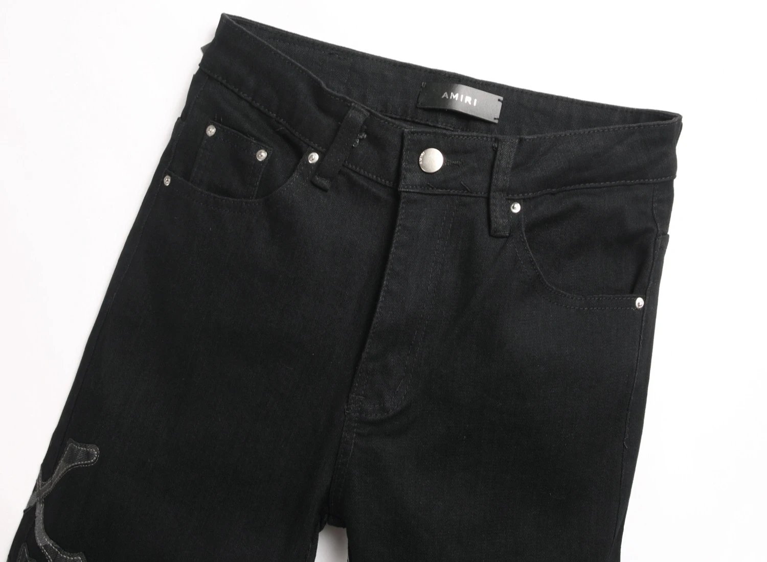 Philipp Plein Skull Embroidered Distressed Denim Jeans - 94