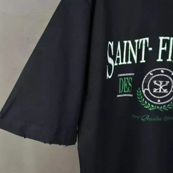 Saint Germain Des Pres Graphic Print Black T-Shirt - 5