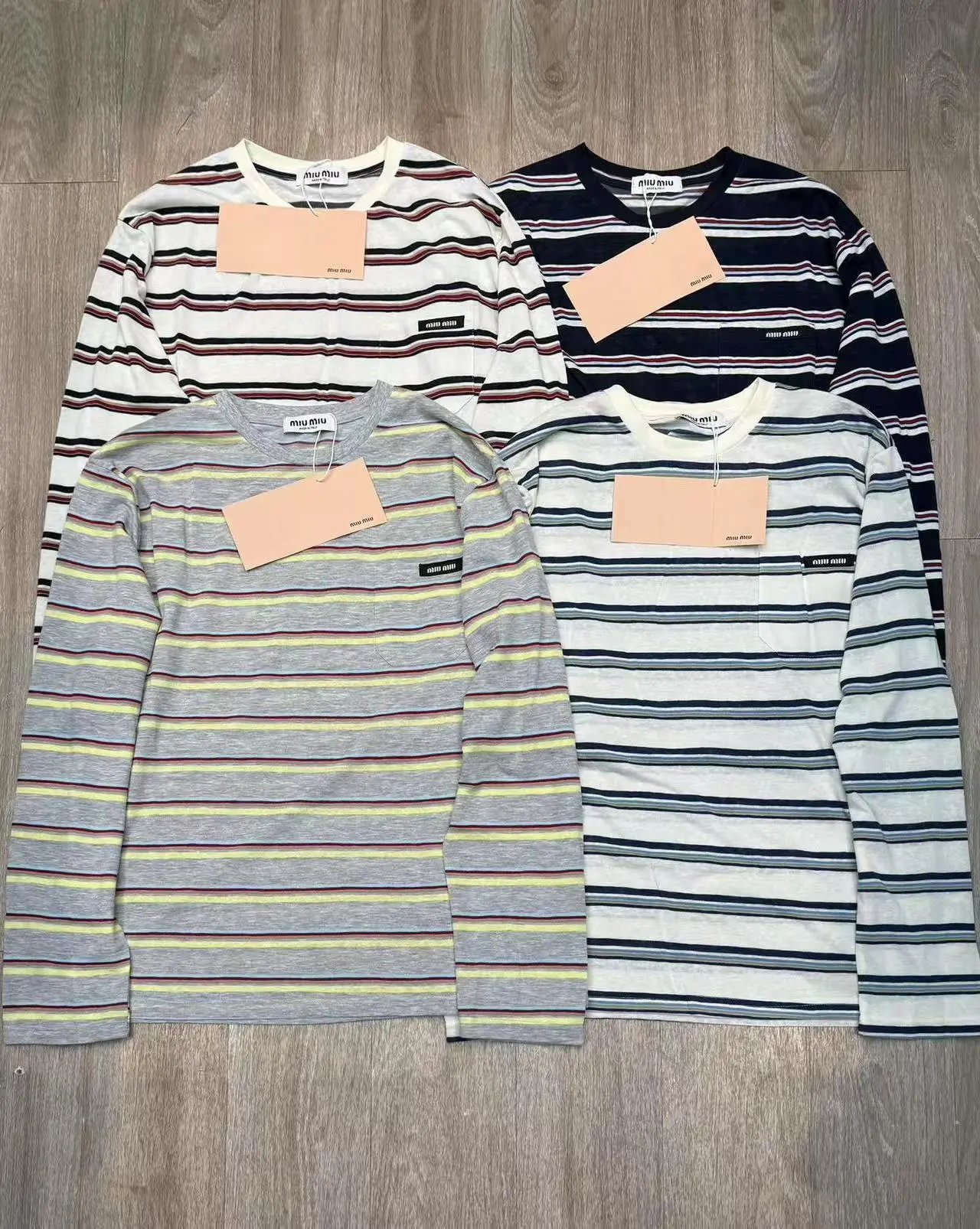 Striped High Quality Long Sleeve T-Shirt photo 2