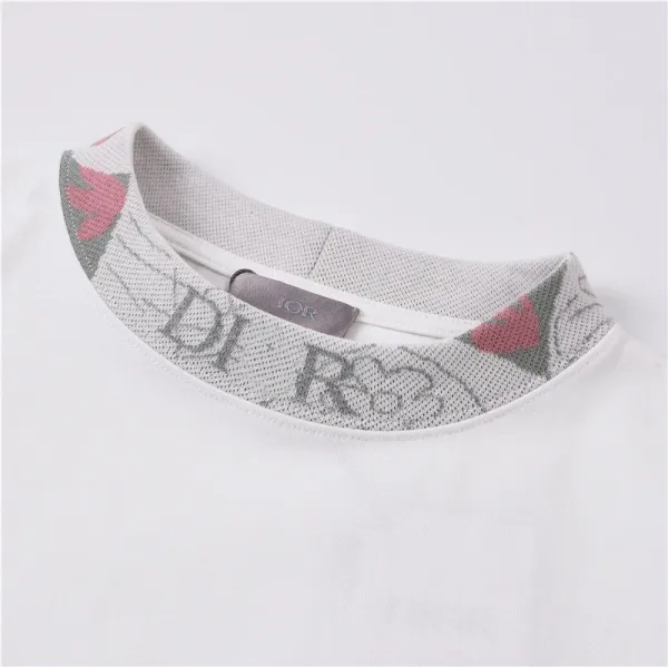 Dior Oblique Collar Pocket T-Shirt White - 7