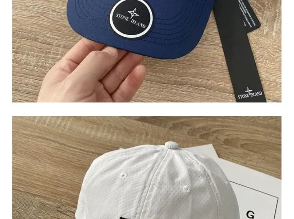 Stone Island Compass Logo Cap Black Baseball Cap - 8