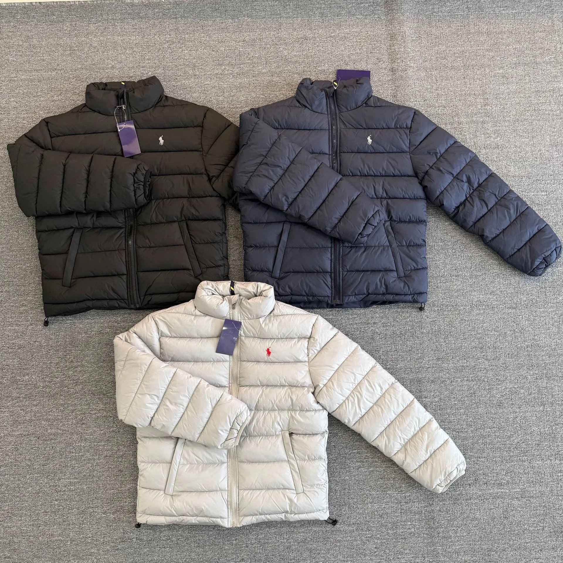 Stand Collar Full Zip Lightweight Cotton Jacket