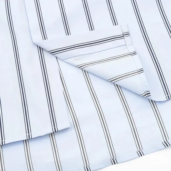 Design CD Letter Print Striped Long-Sleeve Shirt - 9